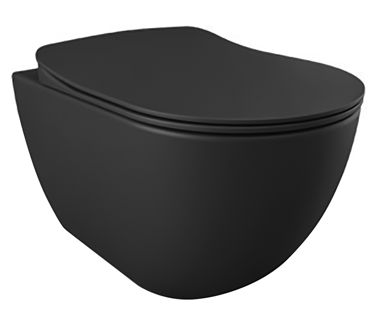 Design Wandtoilet - Mat Antraciet