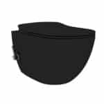 Creavit Free Wall-Hung Toilet With Bidet – Rimless – With Bidet Mixer For Hot And Cold Water – Without Seat – Charcoal Black