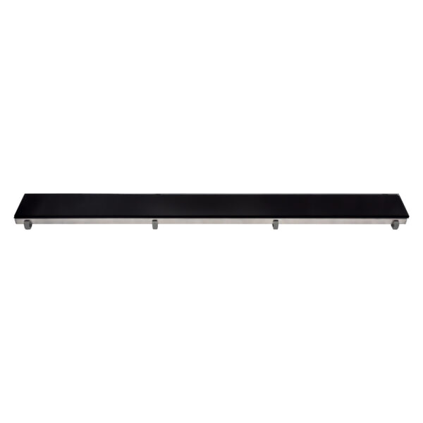 Aloni Grille Pour Caniveau De Douche En Verre Noir 70cm