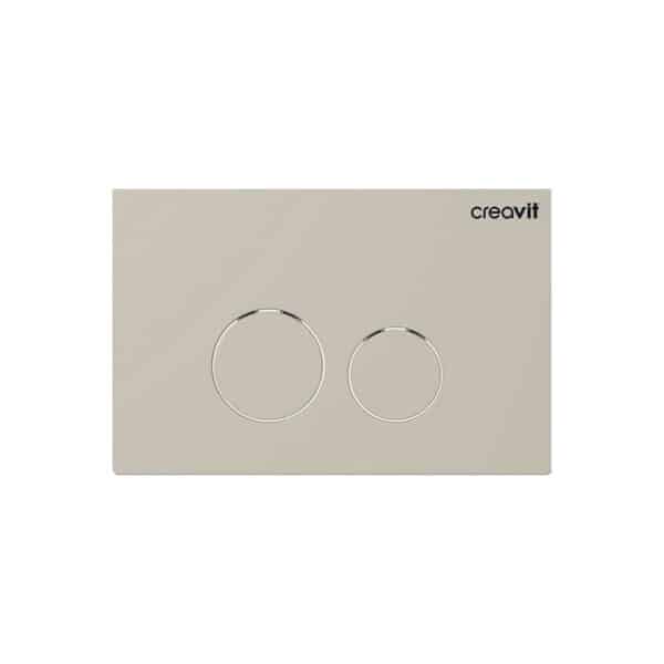 CREAVIT TERRA PLAQUE DE COMMANDE - GRIS FROID