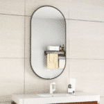 Erfu Miroir Led Anti Brouillard L50xh100cm Noir Mat – Image 2