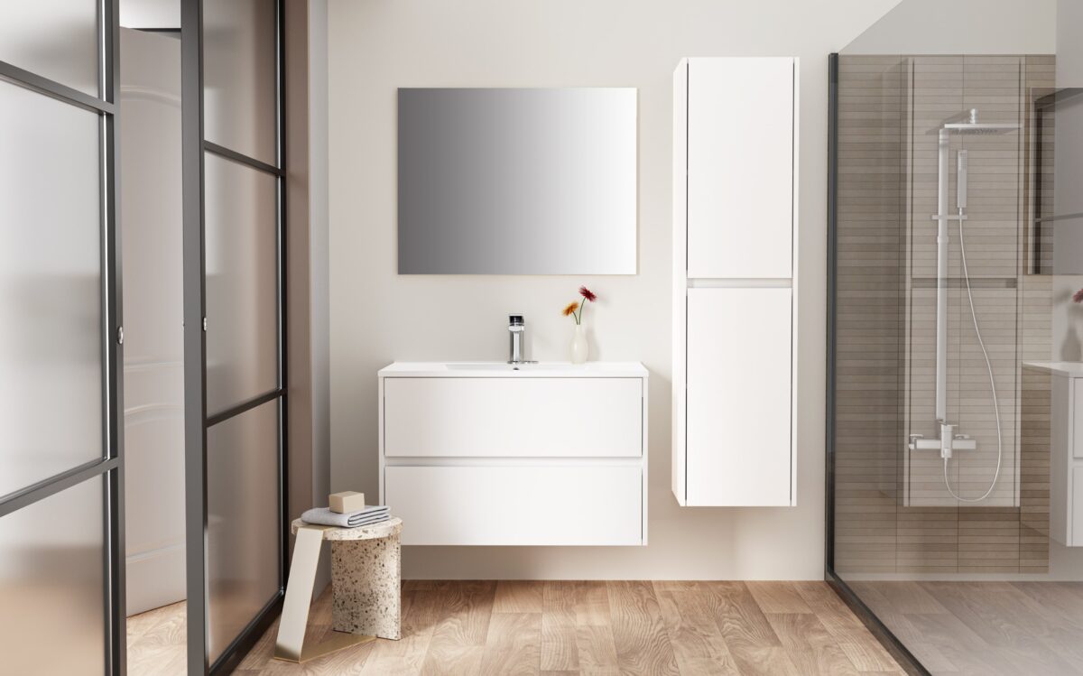 ALONI HAYAT MIROIR - 76X60X2 CM - BLANC BRILLANT - Image 2