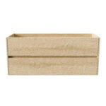 ALONI HAYAT MEUBLE SOUS-VASQUE - 2 TIROIRS - SANS POIGNEE - SOFT CLOSE – 119,5X50X45 CM - CHÊNE