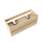 ALONI HAYAT MEUBLE SOUS-VASQUE - 2 TIROIRS - SANS POIGNEE - SOFT CLOSE – 119,5X50X45 CM - CHÊNE - Image 2