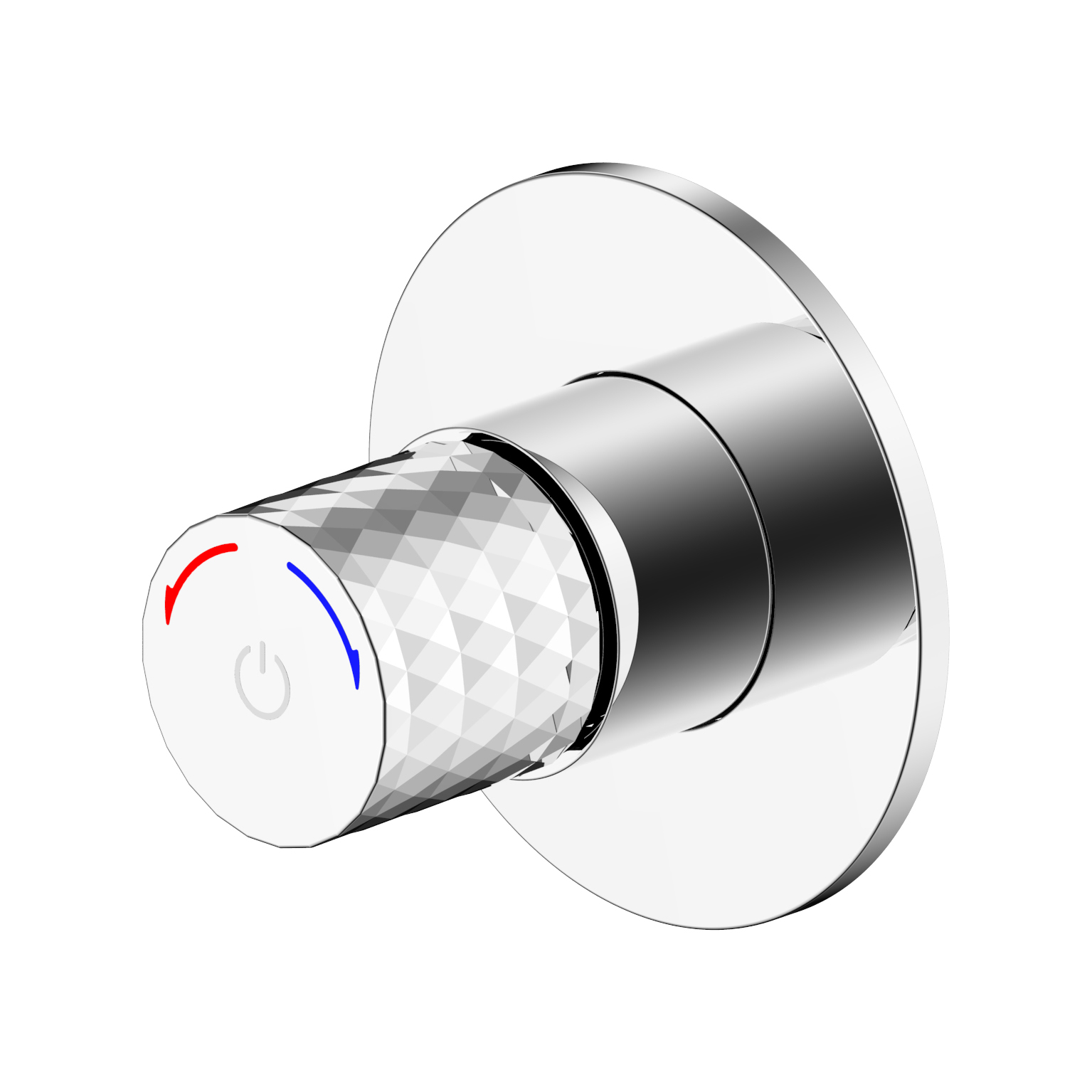 Aloni Flow Douche/Bidet Mengtap - Drukknop - Koud En Warm Water - Ingebouwd - Chroom