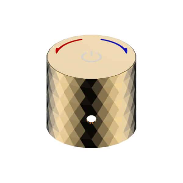 ALONI FLOW BOUTON-POUSSOIR MITIGEUR APPARENT - OR BRILLANT