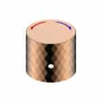 ALONI FLOW BOUTON-POUSSOIR MITIGEUR APPARENT - CUIVRE ROSÉ BRILLANT