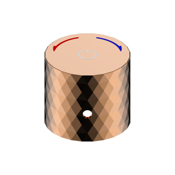 Aloni Flow Bouton-Poussoir Mitigeur Apparent - Cuivre Rosé Brillant