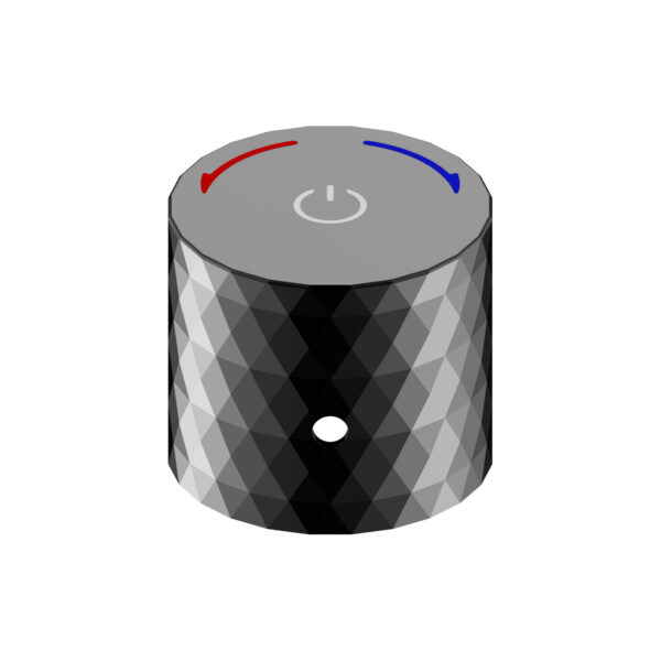 Aloni Flow Bouton-Poussoir Mitigeur Apparent - Noir Brillant