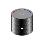 Aloni Flow Push Button Exposed Tap - Noir Brillant