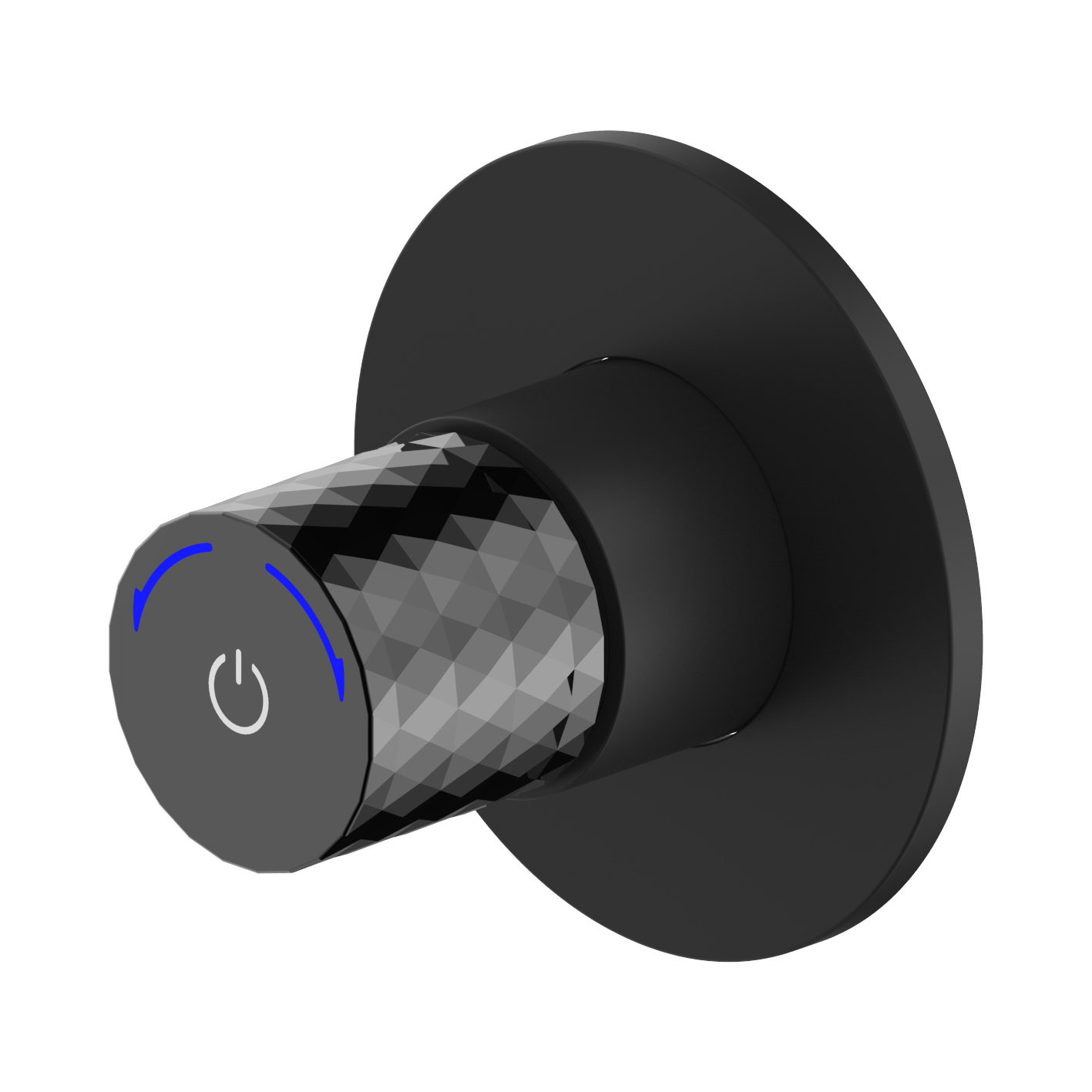 KS220502B.jpg Aloni Flow Bidet Kraan - Drukknop - Koud Water - Ingebouwd - Mat Zwart - Afbeelding 1