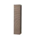 Layda Colonne - 2 Portes - Sans Poignées - Soft Close - Réversible - 35x160x35 Cm - Noyer Foncé