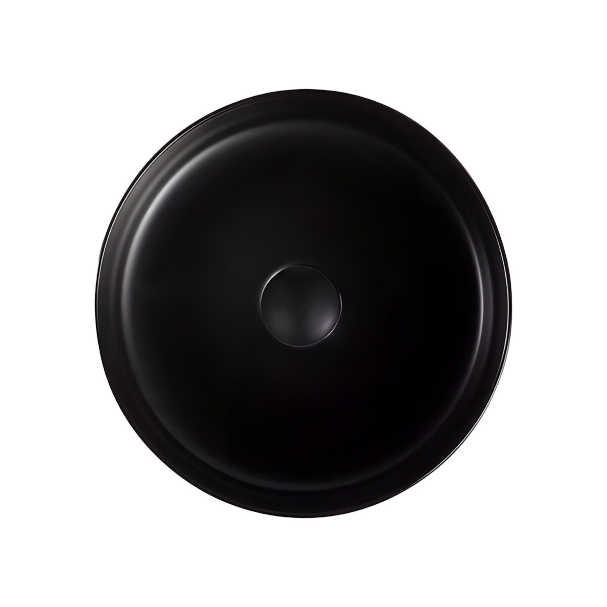 Aloni Fira Lavabo - À Poser – Sans Trop-Plein – Sans Trou De Robinet – Avec Bonde Clic-Clac – Céramique – 36x12,5x36 Cm – Noir Mat - Afbeelding 4