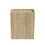 ALONI MIKARO MEUBLE DE TOILETTE - 1 PORTE - RÉVERSIBLE - SANS POIGNÉE - SOFT CLOSE - 40X50X22,3 CM - CHÊNE CLAIR