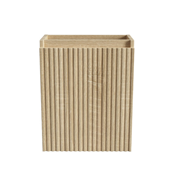 ALONI MIKARO MEUBLE DE TOILETTE - 1 PORTE - RÉVERSIBLE - SANS POIGNÉE - SOFT CLOSE - 40X50X22,3 CM - CHÊNE CLAIR