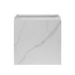 ALONI MKADO MEUBLE DE TOILETTE - 1 PORTE - DROITE - SANS POIGNÉE - SOFT CLOSE - 40X50X22,3 CM - MARBRE BLANC