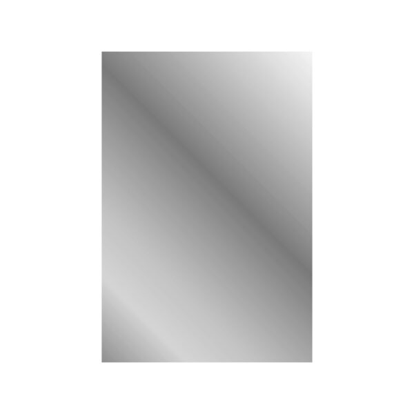 Aloni Mkado Miroir De Toilette - Avec Cadre - 40x60x1,9 Cm - Marbre Blanc