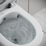 CREAVIT NESS WC SUSPENDU AVEC BIDET - TORNADO FLUSH - SANS BRIDE - SANS ABATTANT WC - BLANC BRILLANT - Image 2