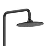 Aloni Optima Rondo Set De Douche À Jets De Pluie – Thermostatique – Montage Apparent – Belgaqua – Noir Mat – Image 4