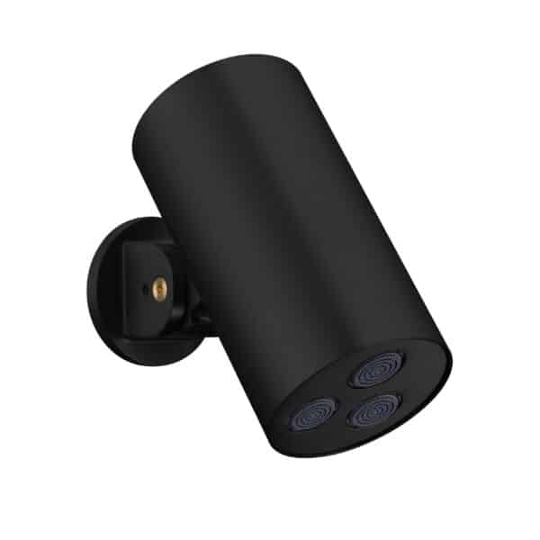 UNIFORMA DOUCHE DE TÊTE CYLINDRE – 1 JET – MONTAGE MURALE – 8X15 CM – NOIR MAT (PVD)