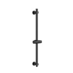 Uniforma Barre De Douche - Avec Arivée D'eau - 69 Cm - Noir Mat (Pvd)