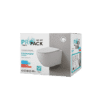 ALONI PRO WC SUSPENDU – TORNADO FLUSH – SANS BRIDE – AVEC ABATTANT – DUROPLAST – SOFT CLOSE – QUICK RELEASE – COMPACT 49 CM - 36X32X49 CM – BLANC BRILLANT