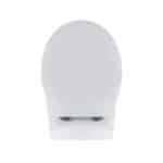 ALONI PRO WC SUSPENDU – SANS BRIDE – AVEC ABATTANT – THERMOPLAST (PP) – SOFT CLOSE – QUICK RELEASE – 35,5X41X54,5 CM - BLANC BRILLANT - Image 8