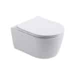 Aloni Pro Wall-Hung Toilet - Rimless - With Seat - Duroplast - Softclose - Quick Release - Compact 49 Cm - 36x25x49 Cm - Glossy White - Afbeelding 2