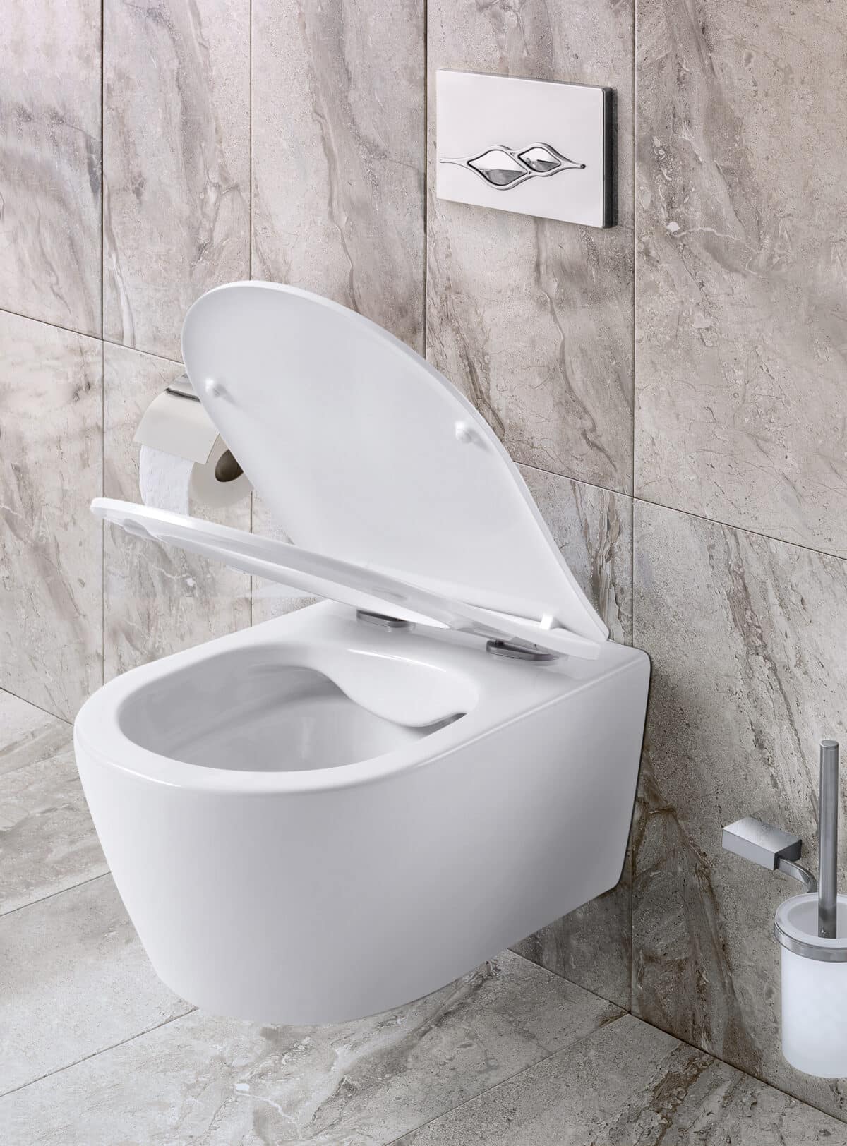 Aloni Pro Wall-Hung Toilet - Rimless - With Seat - Duroplast - Softclose - Quick Release - Compact 49 Cm - 36x25x49 Cm - Glossy White - Afbeelding 3