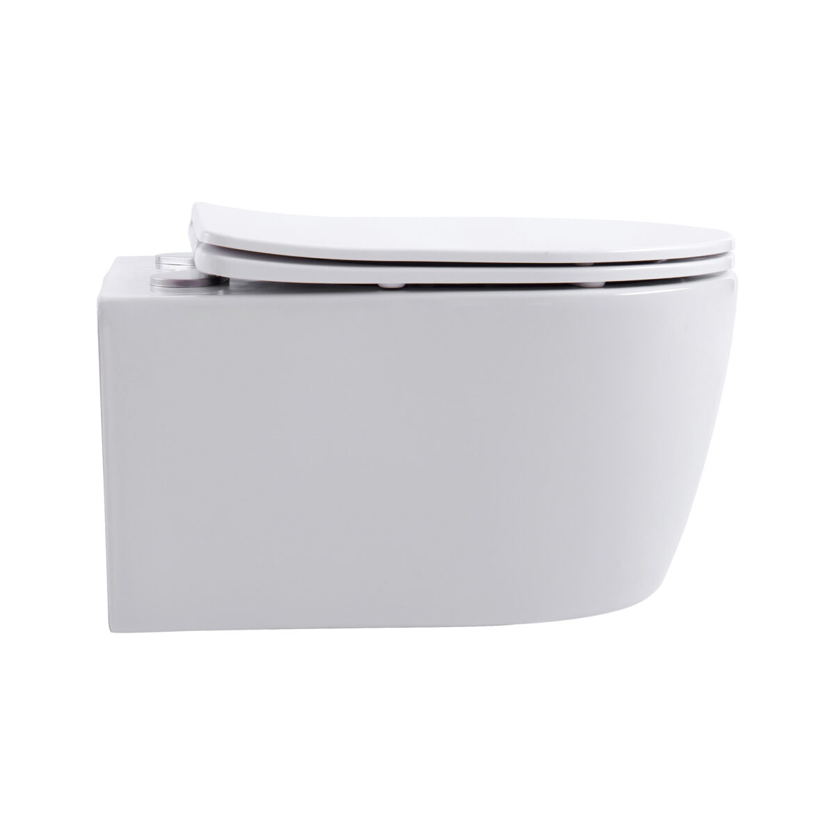 Aloni Pro Wall-Hung Toilet - Rimless - With Seat - Duroplast - Softclose - Quick Release - Compact 49 Cm - 36x25x49 Cm - Blanc Mat – Image 7