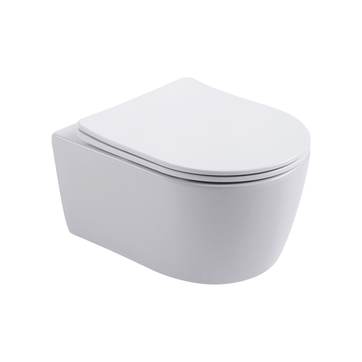 Aloni Pro Wall-Hung Toilet - Rimless - With Seat - Duroplast - Softclose - Quick Release - Compact 49 Cm - 36x25x49 Cm - Blanc Mat – Image 2