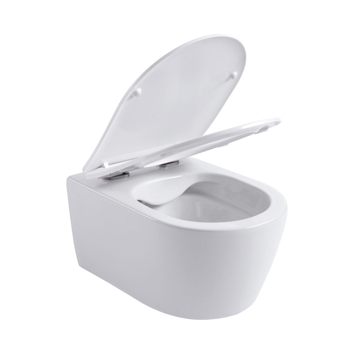 Aloni Pro Wall-Hung Toilet - Rimless - With Seat - Duroplast - Softclose - Quick Release - Compact 49 Cm - 36x25x49 Cm - Blanc Mat – Image 5