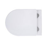 Aloni Pro Wall-Hung Toilet - Rimless - With Seat - Duroplast - Softclose - Quick Release - Compact 49 Cm - 36x25x49 Cm - Blanc Mat – Image 6