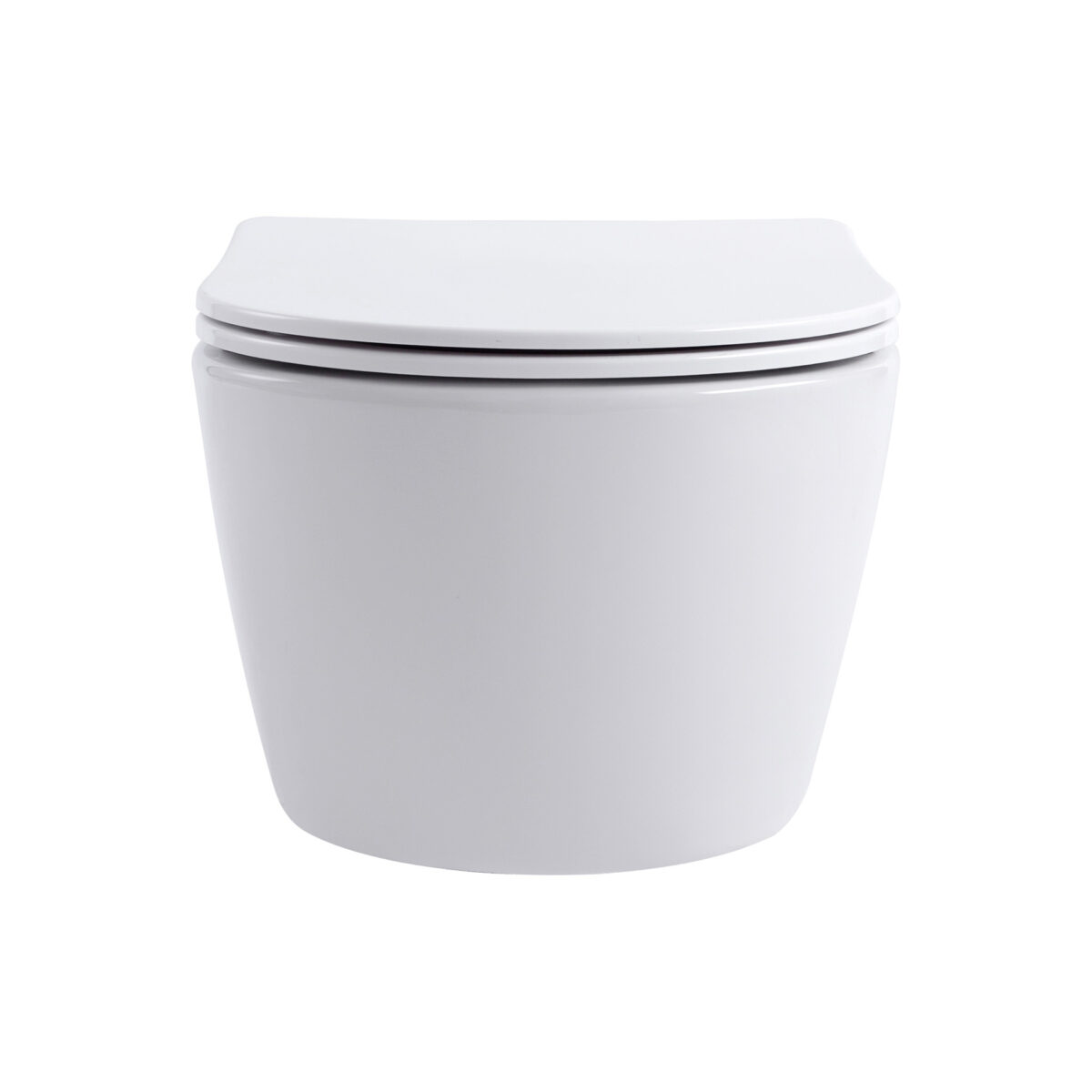 Aloni Pro Wall-Hung Toilet - Rimless - With Seat - Duroplast - Softclose - Quick Release - Compact 49 Cm - 36x25x49 Cm - Blanc Mat – Image 4