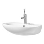Sedef Keramiek Washbasin White Met Kraangat 60x45cm