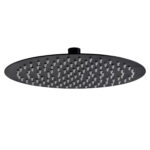 Aloni Rond Rainshower Rvs Mat Zwart Ø40cm
