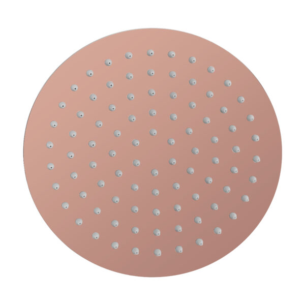 Rond Rainshower Geborsteld Koper