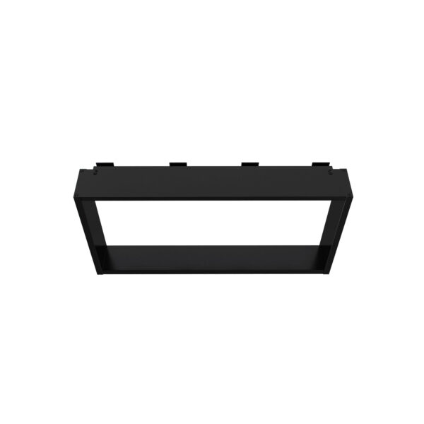 Opbouwnis Voor Douchewand - 4 Handdoekhaken - Aluminium - 60x30x8 Cm - Mat Zwart