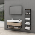 Armoire Colonne Aloni Sally (135cm) - Noir Mat – Image 21