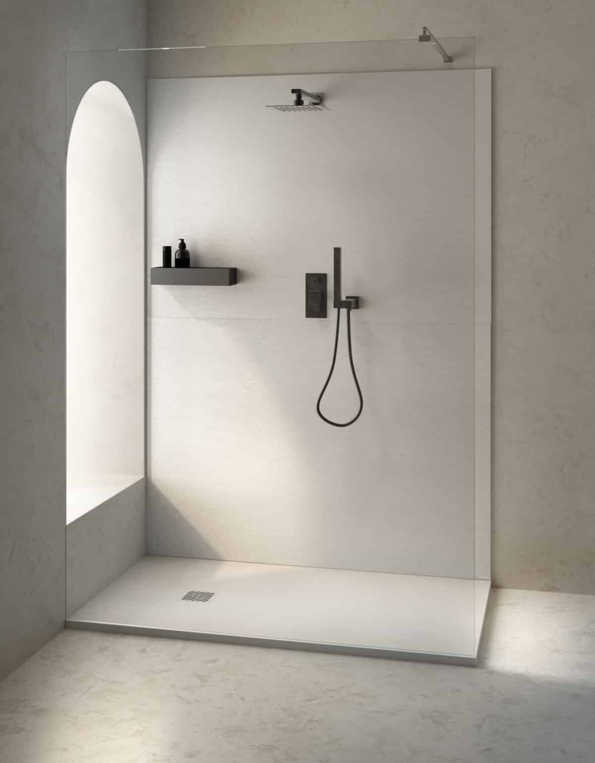 ALONI MADISON RECEVEUR DE DOUCHE - COMPOSITE - 120X80X3CM - BLANC MAT - Image 2