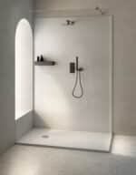 Aloni Madison Shower Tray - Composite - 100x100x3cm - Matt White - Afbeelding 2