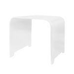 SOLID TABOURET (31X38X38CM) - BLANC