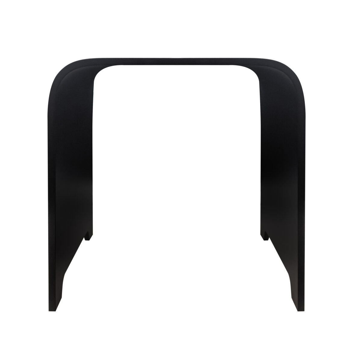 Solid Bathroom Stool (31x38x38cm) - Black – Image 2