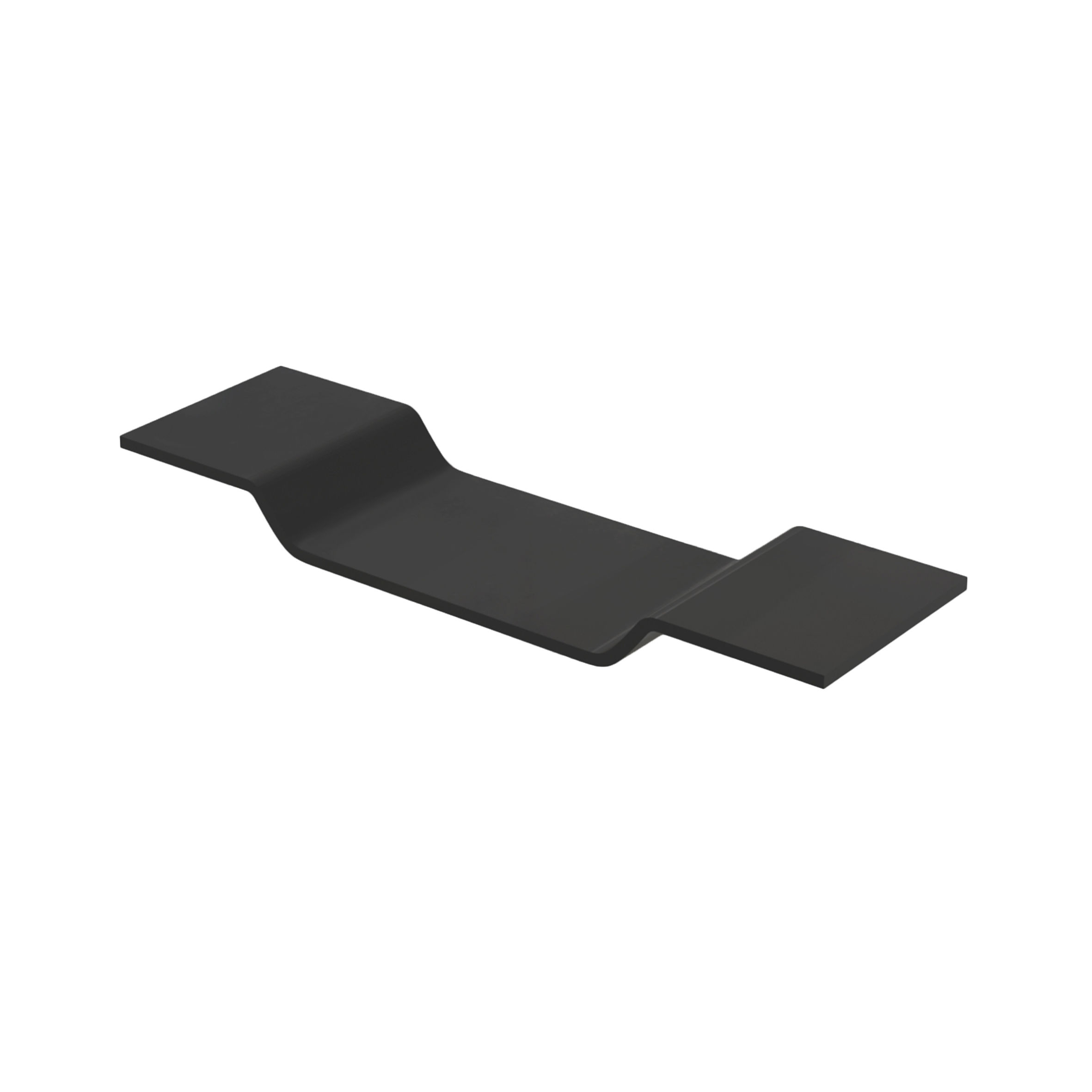 SLD7020B-3.jpg Solid Bath Shelf (80x20x70cm) - Black – Image 1