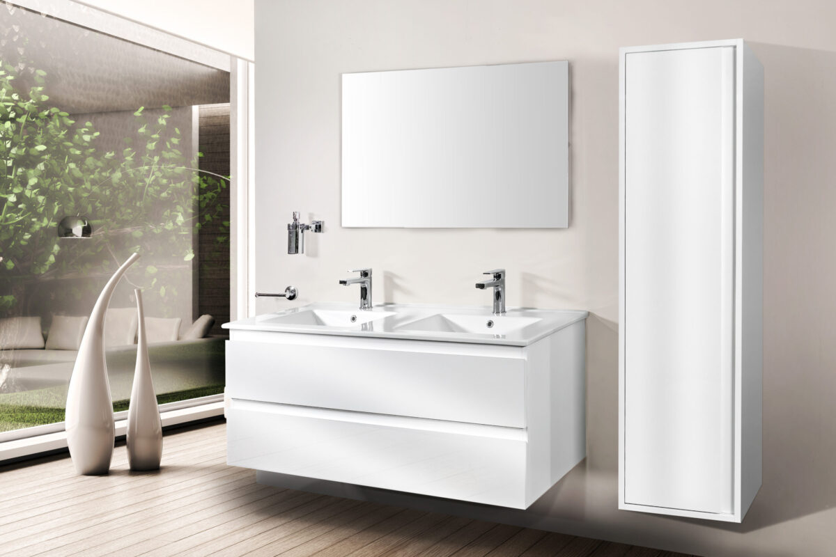 Aloni Sally Meuble Sous-Plan (120cm) - Blanc Brillant – Image 5