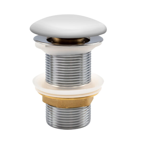 Aloni Bonde Lavabo Push-Up Trop Plein Ceramique Blanc 5/4