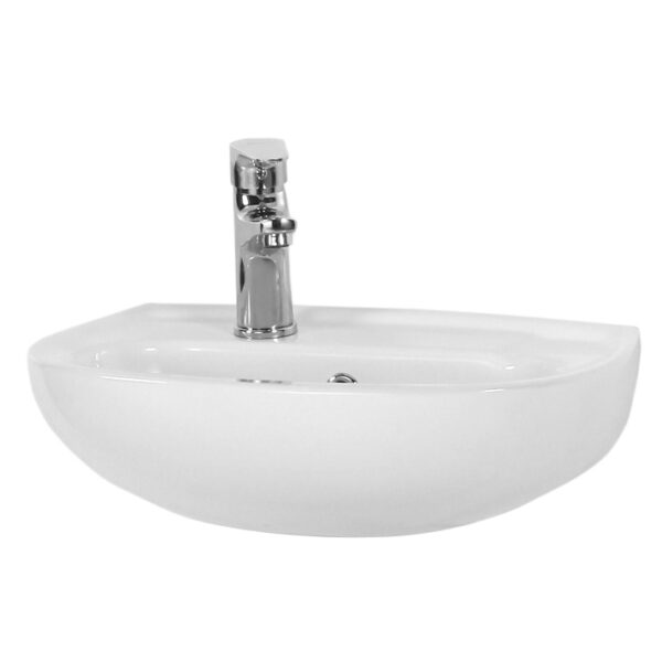 LAVE-MAINS AVEC PLAGE DE ROBINETTERIE 45X30CM