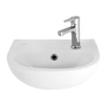 Céramique Fountain Tap White Avec Trou De Robinetterie 29x35cm