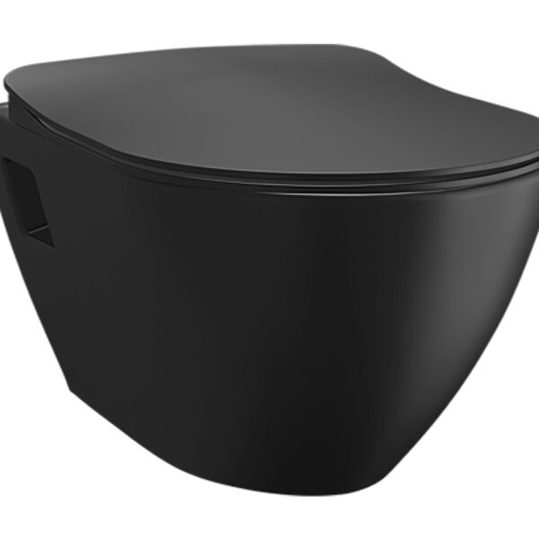 Design Ophang Wc - Mat Zwart