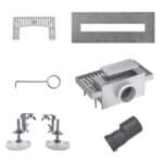 CANIVEAU DE DOUCHE EN INOX COMPLET (90CM) - NOIR - Image 3